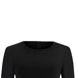 Dacawin_Christmas Dress Vestido de Manga Larga para Mujer, Estilo clásico, para Fiestas, Swing, Cintura Alta, Cuello Redondo, Faldas de hasta la Rodilla