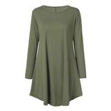 Veepola - Vestido de Noche para Mujer, Estilo Casual, Manga Larga, 5 Colores