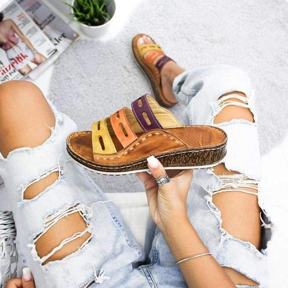 Hamkaw 2019 Nuevas Mujeres Cómodas Plataforma, Sandalia Zapatos Verano Playa, Zapatos de Viaje Moda Cómodas Damas, Sandalias Zapatos Cuña Tacón Sandalias Verano