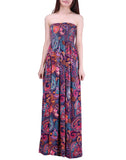 HDE - Mujer sin Tirantes Maxi Vestido Plus tamaño Tubo Superior de Largo Falda Sundress Cover Up
