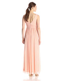 Marina - Vestido Largo con Falda en el Pecho y la Cintura para Mujer
