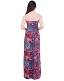 HDE - Mujer sin Tirantes Maxi Vestido Plus tamaño Tubo Superior de Largo Falda Sundress Cover Up