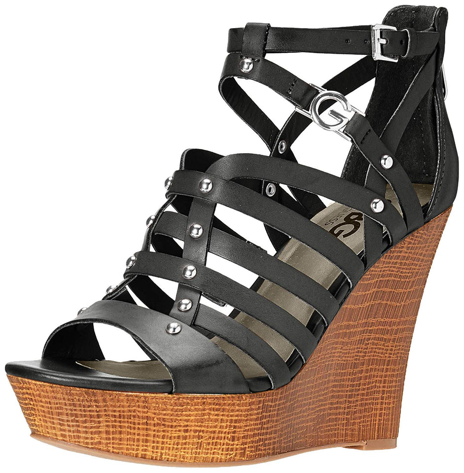 G By Guess GGDEZZIE Black Sandalias con Plataforma para Mujer