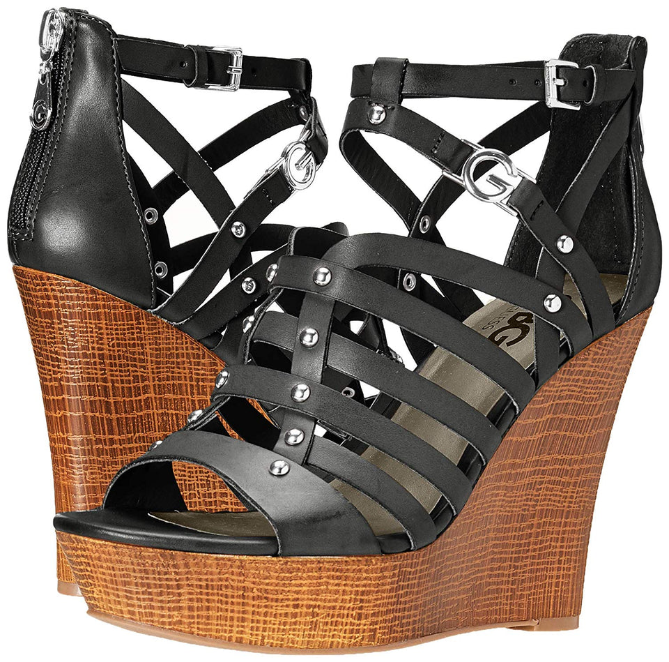 G By Guess GGDEZZIE Black Sandalias con Plataforma para Mujer